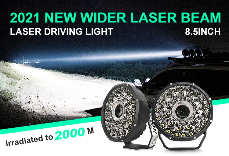 High Power Newest Spot Beam Lamp Auto Car Lights Marine Boat 152W Offroad 8.5 Inch Laser LED Driving Light