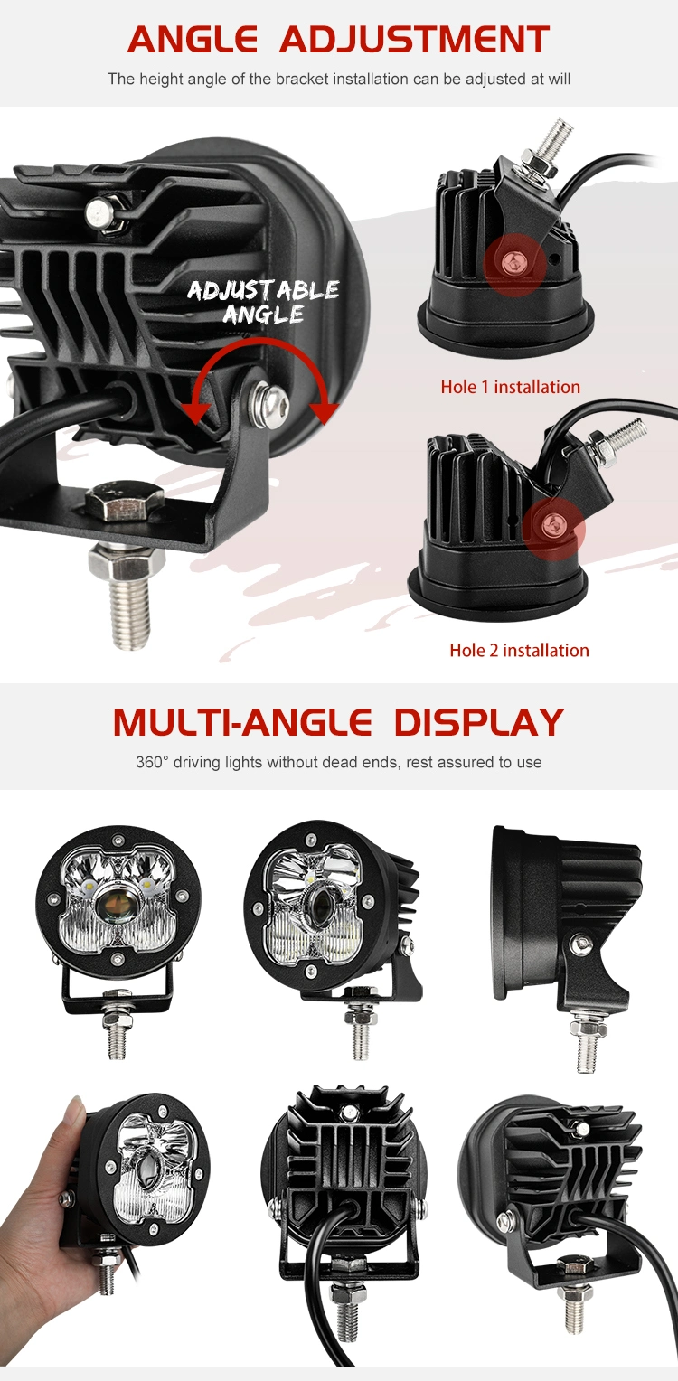 Super Bright Lux@1400m Car 50W off Road Mini 3′′ Inch 4X4 Laser LED Fog Driving Lights for Motorcycles