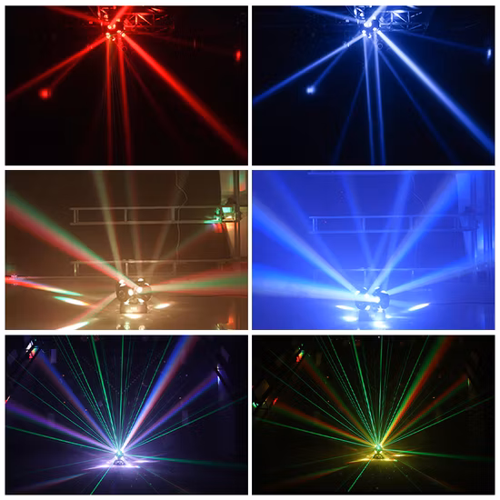 Disco Laser Light LED Beam16PCS RGBW 4in1 Lumières principales mobiles Barre de lumière stroboscopique LED pour la discothèque de fête
