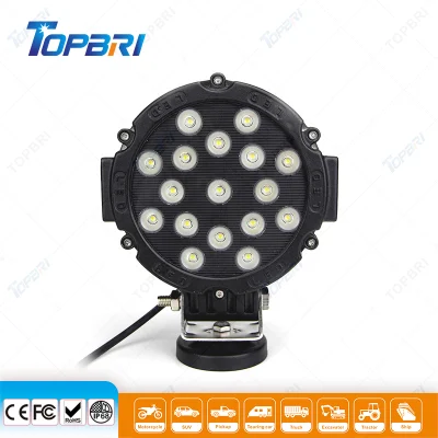 Topbri Emark 12V 50W Projecteur de travail à LED d'inondation laser pour moto de voiture