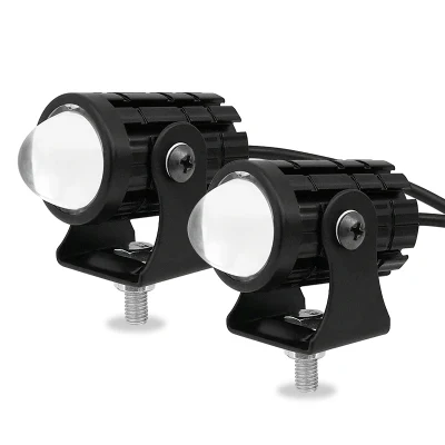 LED queue pour conduite brouillard Laser système d'éclairage Spot Mini interrupteur de tête casque arrière moto lumière